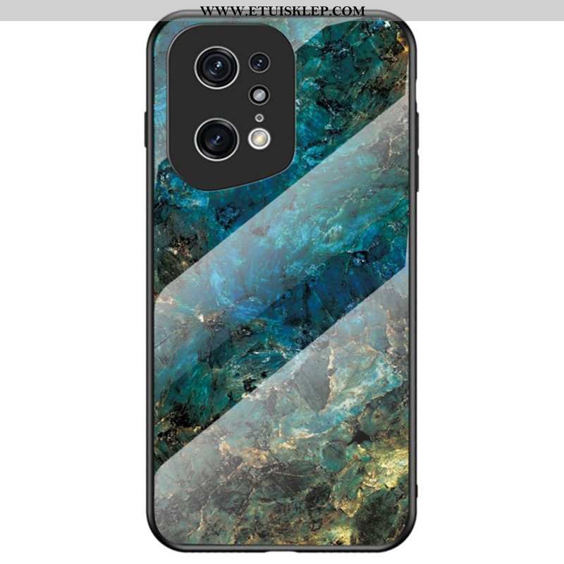 Etui do Oppo Find X5 Pro Szkło Hartowane W Kolorach Marmuru